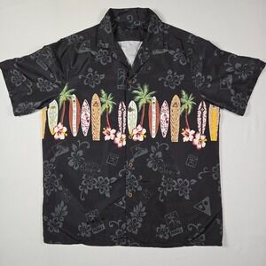 Year In Year Out Mens XL Button Up Short Sleeve Surfboard Shirt Maui North Shore
